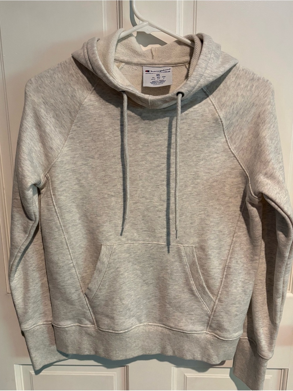 Champion Authentic Athleticwear Hoodie Oatmeal Heather Size XS